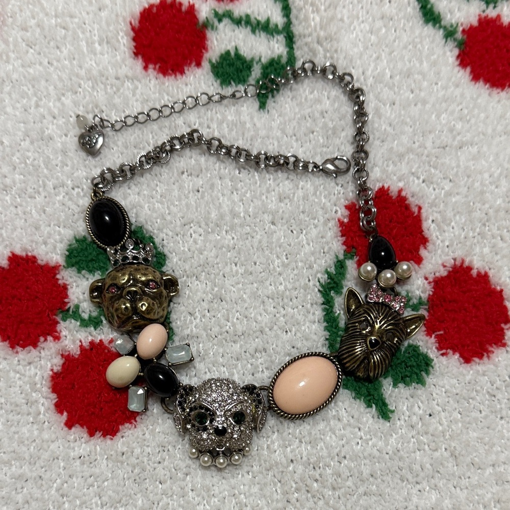 Betsey Johnson Multicolor Animal Pendant Necklace